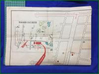 【名古屋 分譲 古地図】【剰余地処分の御案内 昭和十四年三月十九日入札】名古屋市伊勝土地區劃整理組合