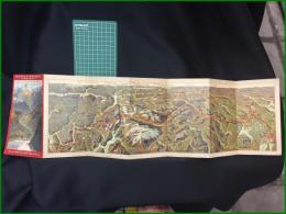 【ノルウェー 鉄道 パンフレット 鳥瞰図 英語】【BERGEN RAILWAY NORWAY. The new High Mountain Railway from Kristiania to Bergen/ノルウェー ベルゲン鉄道  クリスチャニアーベルゲン間の新高山鉄道】Norwegian State Railways