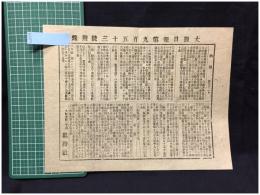 【大阪日報 第953号 4月22日 付録】【物価 貿易表 他】就将社