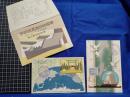 【戦前 絵葉書】【軍艦鈴谷命名式記念　昭和9年　2種2枚　袋付】進水式　軍事　ミリタリー