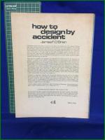 【how to designby accident　JAMES F. O'Brien】Dover Publications,Inc.,New York