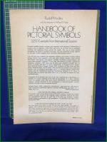 【ピクトグラム 図録】【HANDBOOK OF PICTORIAL SYMBOLS  Rudolf Modley】Dover Publications, inc.