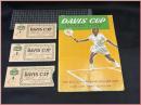 【テニスパンフレット】半券３枚付(全日)!!【Daviscup-デビスカップ　1958年-　フィリピンvs日本】TENNIS　