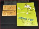 【テニスパンフレット】半券2枚付!!【Daviscup-デビスカップ　1958年-　タイvs日本】TENNIS　　