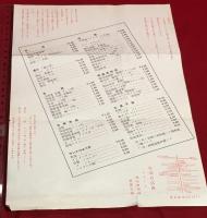 【チラシ】【ローマイヤー独逸レストラント　開店1周年記念謝恩奉仕】　戦前