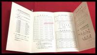【ラジオ仙台　放送料率表　JOIR】【折本】昭和20～30年代