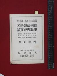 【内容見本】戦前【実例法医学と犯罪捜査実話】人文書院　12頁