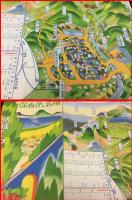 【鳥瞰図・旅行案内】【榛名と伊香保　新緑よりつつじへ】伊香保ケーブル鉄道株式会社