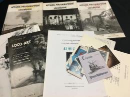 【カメラと機関車　全3巻+別冊3冊+プレス・ビブリオマーヌ出版目録類】計6冊+10点