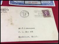 【1936年　米国　宝くじ　全米寶探し協会南加支部会員証　籤2枚　申し込み証　郵送実逓封筒　5点セット】非合法宝くじ　トレジャーハントコンテスト