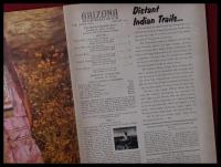 【ARIZONA HIGHTWAYS/アリゾナハイウェイズ　1957年vol.XXXIII no.8
】INDIAN TRAILS/インディアン道/SCRIPTOR/彫刻