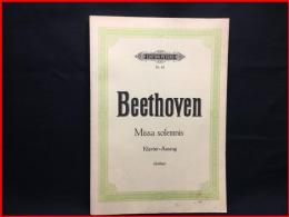 【楽譜】【Beethoven Missa solemnis Klavier-Auszug ベートベン　ミサ・ソレムニス】C.F.PETERS 序文独語 歌詞ラテン語