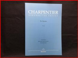 【楽譜】【CHARPENTIER　Te Deum(H146) シャルパンティエ　　テ・デウム】Bärenreiter 本文独/英/仏語　歌詞ラテン語