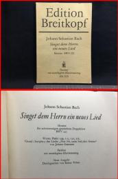 【楽譜】【Edition Breitkopf  J.S.BACH バッハ　モテット　主に向いて新しい歌を歌え】VEB Breitkopf & Härtel