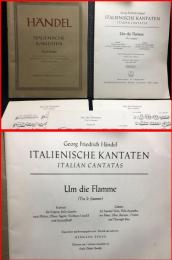 【楽譜】【HANDEL　ITALIENISCHE KANTATEN ヘンデル　イタリアンカンタータ】 Bärenreiter　1977年