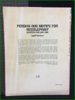 【PERSIAN RUG MOTIFS FOR NEEDLEPOINT charted for easy use Lyatif Kerimov】DOVER PUBLICATIONS, INC.