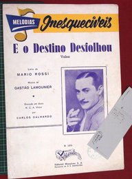 【ピアノ譜】E O DESTINO DESFOLHOU【楽譜】ブラジル音楽 Carlos Galhardo表紙