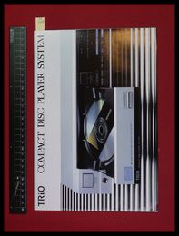 【家電パンフレット】【TRIO/DP-1100 CDプレーヤカタログ 1983/10】