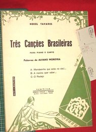 【ピアノ譜】Tres Cancoes Brasileiras【楽譜】ブラジル音楽