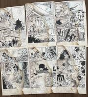 貸本漫画・怪奇マンガ　原稿30枚　月宮美兎（みと／鬼城寺健）『怪談　蛇太郎』