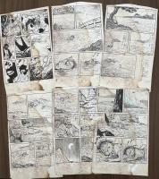 貸本漫画・怪奇マンガ　原稿30枚　月宮美兎（みと／鬼城寺健）『怪談　蛇太郎』
