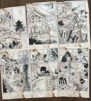 貸本漫画・怪奇マンガ　原稿30枚　月宮美兎（みと／鬼城寺健）『怪談　蛇太郎』