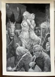 秋吉巒　雑誌挿絵原画　#6