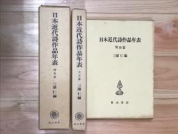 日本近代詩作品年表　全3冊　明治、大正、昭和篇