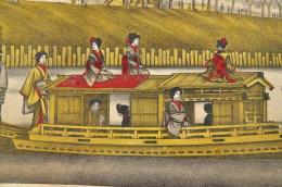 東亰隅田川之景　石版彩色摺