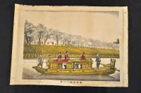 東亰隅田川之景　石版彩色摺