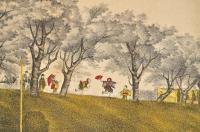 東亰隅田川之景　石版彩色摺