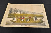 東亰隅田川之景　石版彩色摺