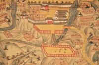 春日山城古繪圖幅