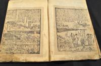 黄表紙　松株木三階奇談　上中下巻合本　貸本屋仕様ノ改装本