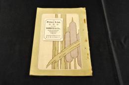 日本橋三共商店鹽原又策薬品時価表(明治40年1月)