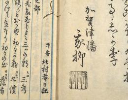 加賀國津幡俳人　矢田我柳舊藏の俳書を主としたコレクションの大量一括