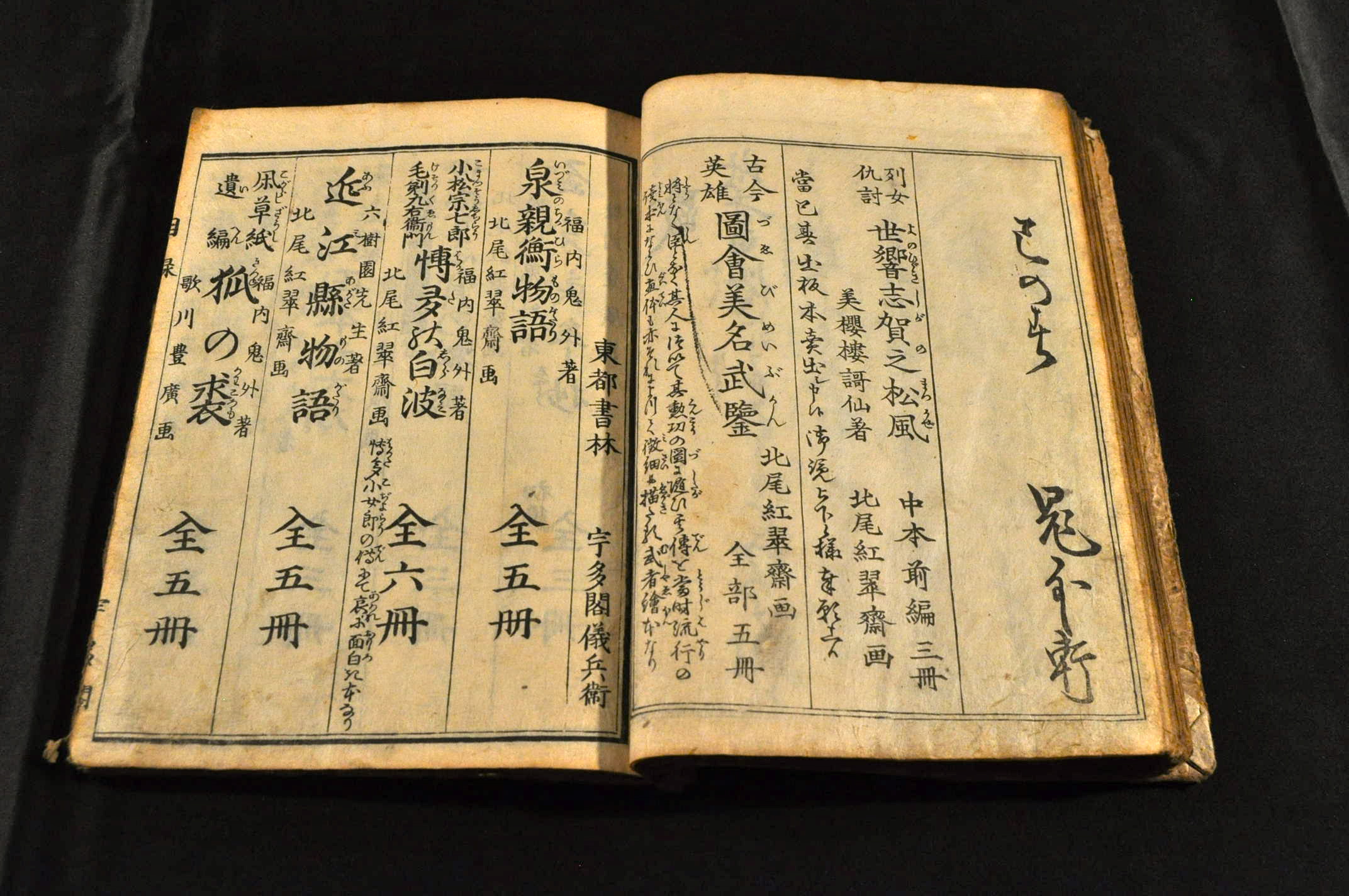 新板繪入 泉親衡物語 全五巻(北尾紅翠齋画) / 名雲書店 / 古本、中古本