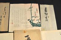 江戸末期〜目地前期俳諧摺物　袋附