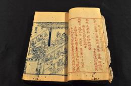 明國末期古版本『六十花甲子』『鬼谷撰先師趨吉避凶口凡事』『居家雜忌』『秘傳妙方惡毒大瘡』『文昌陰隲圖像』『天下各省府州縣』『小兒論』『廿四孝』『書頭五星』『二十八宿』『花力』『小閻木』『小兒関煞』『沓符』『大符』『吉音』『參訂大字三篇通書』版心・合本