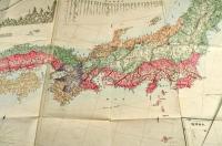 鐵道線路郵便電信　新撰　大日本地圖　ボール表紙
