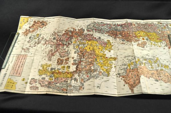 大日本 國郡全圖 諸國細見諸道改正(南都大佛前／繪圖屋庄八藏版