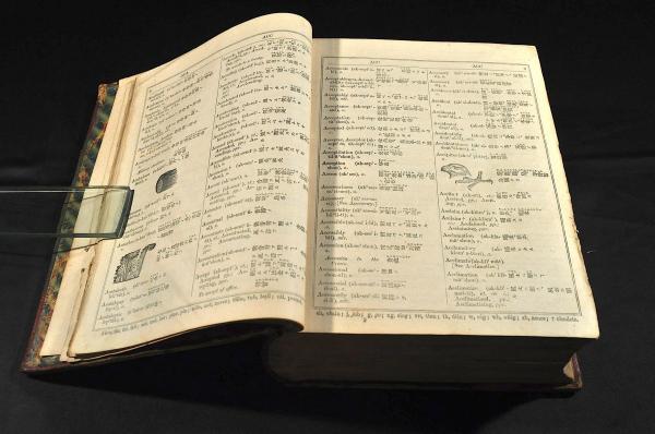 附音図解 英和字彙 第2版 文學社 明治の英和辞典【古書】