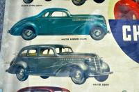 CHEVROLET  FOR 1938　シボレー1938年製超大判オリジナルポスター