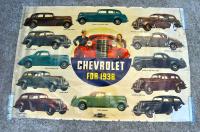 CHEVROLET  FOR 1938　シボレー1938年製超大判オリジナルポスター