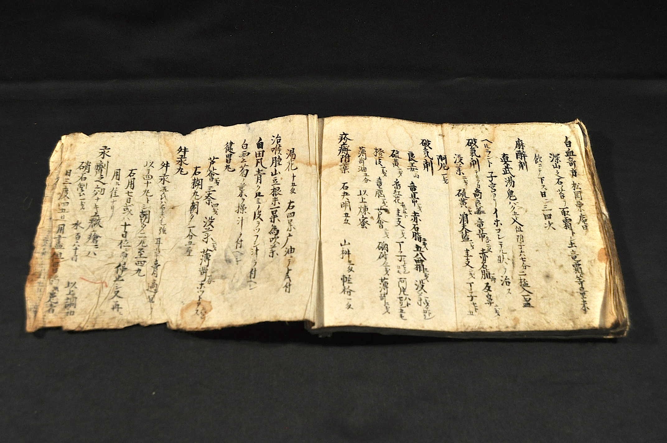 介耳接目 醫藏抄職不洩袋 江戸時代写本(望晋庵亭／温苜齋) / 名
