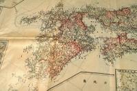 新鐵道起工及設計線路　大日本全圖　改正各府縣郡區域／各府縣更通里程表　ボール表紙