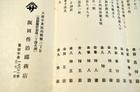 大阪市東區高麗橋／阪田作治郎商店目録定價表