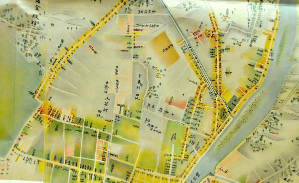 伊能忠敬 江戸実測図（江戸府内図）北半図・南半図(伊能忠敬) / 名雲