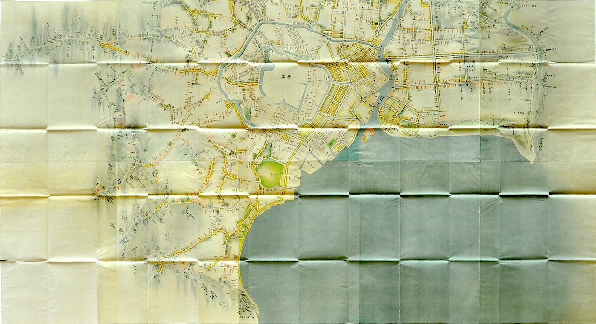 伊能忠敬 江戸実測図（江戸府内図）北半図・南半図(伊能忠敬) / 名雲