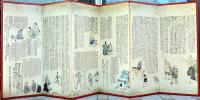 蕪村筆　奥の細道屏風　縮小複製品
